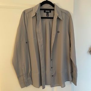 Chase bank uniform button up blouse